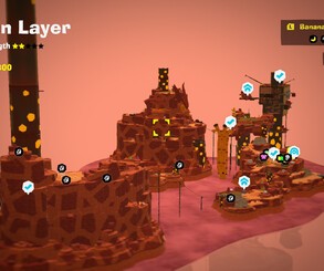 Donkey Kong Bananza Map