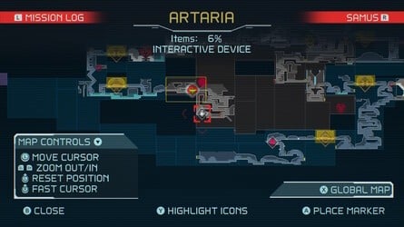 Metroid Dread Artaria Map 1