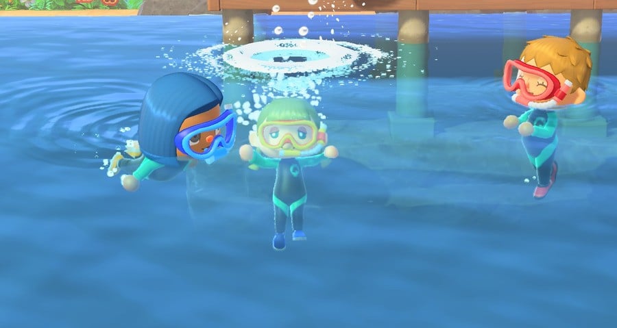 Animal Crossing New Horizons Swimming