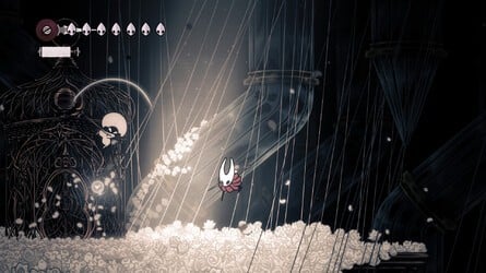 Hollow Knight: Silksong potential boss fight in white area