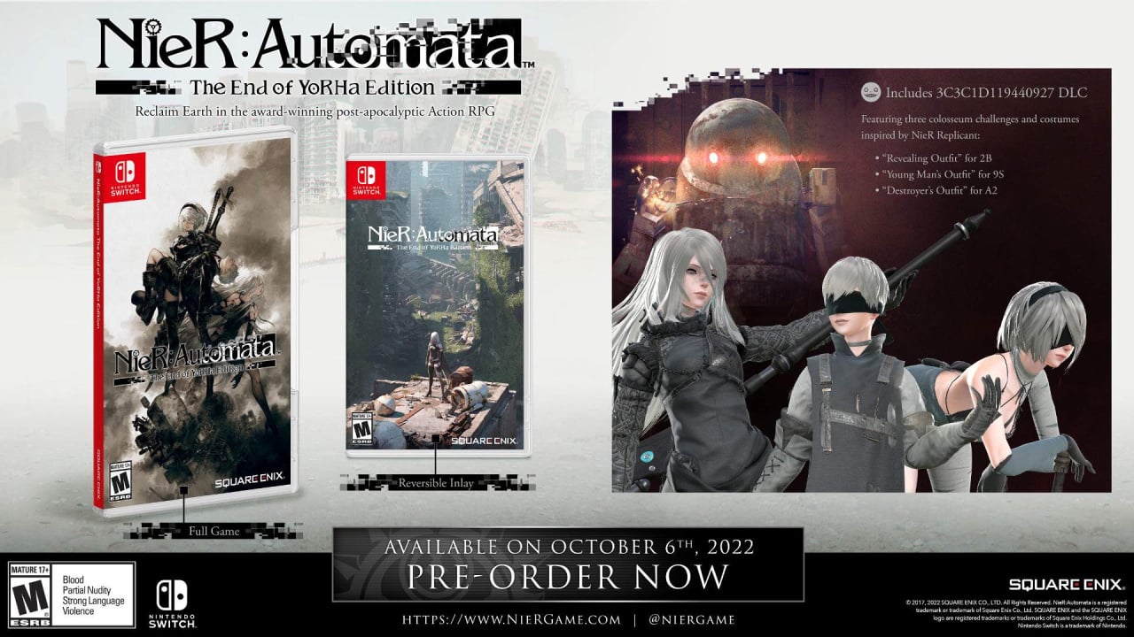 Here's A First Look At The NieR: Automata Physical Switch Release,  Pre-Order Now | Nintendo Life