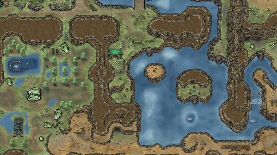 The swamp and Lake Hylia