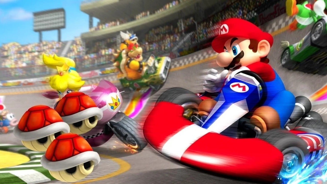 Red Blue New Mario Kart Wii Super Mario Race Reversible Standard Pillowcase 