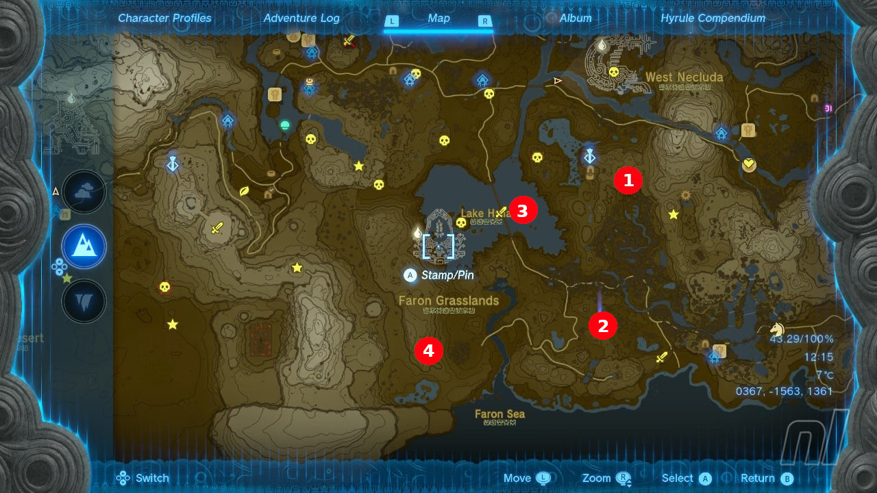 Shrine locations in Zelda: Tears of the Kingdom - find all shrines