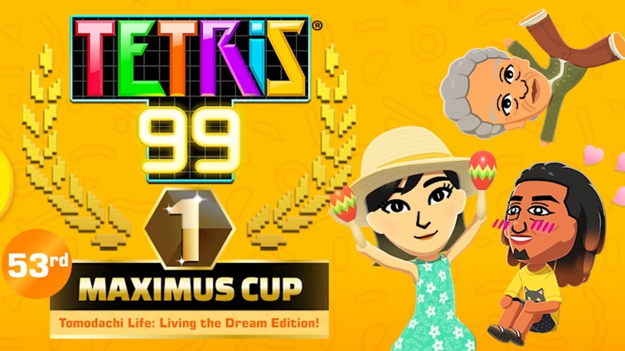 Tetris 99's New Crossover Event Celebrates Tomodachi Life: Living The Dream, Unlock A Special Theme