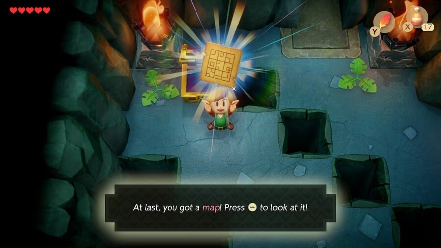 Link gets the dungeon map