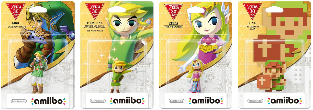 Nintendo Zelda 30th Anniversary The Wind Waker Zelda Amiibo For Wii 3DS  Switch