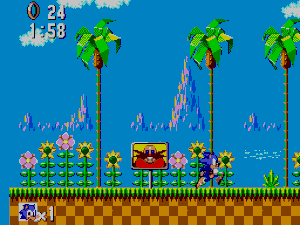 Sonic in 8-bit glory!