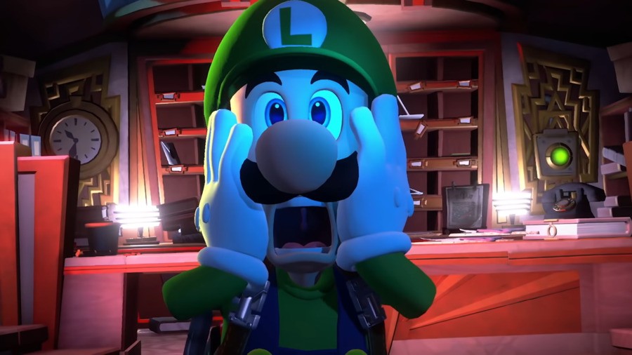 Luigi is shocked!