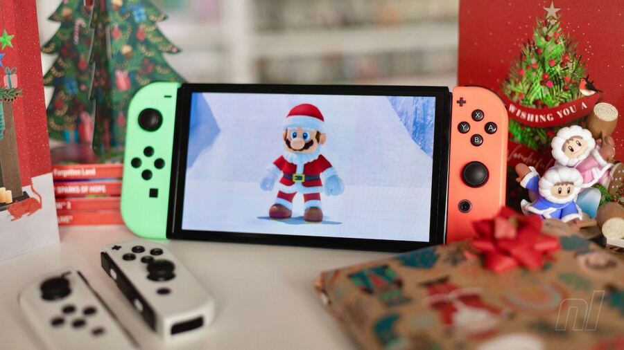 Super Mario Odyssey Christmas Switch