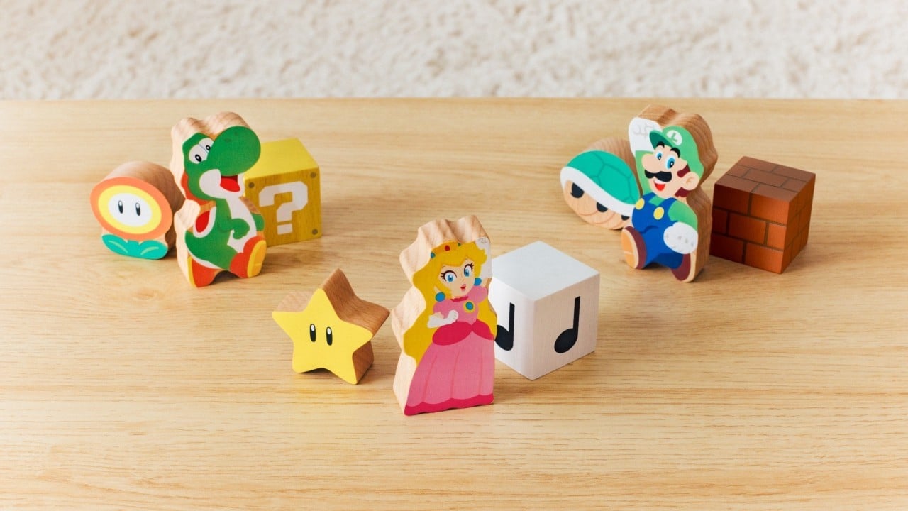 Nintendo Expands 'My Mario' Wood Block amiibo Collection in Japan with Yoshi, Peach, and Luigi Sets