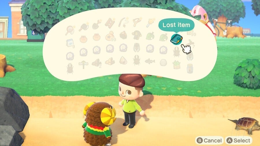 Animal Crossing New Horizons Lost Item Inventory
