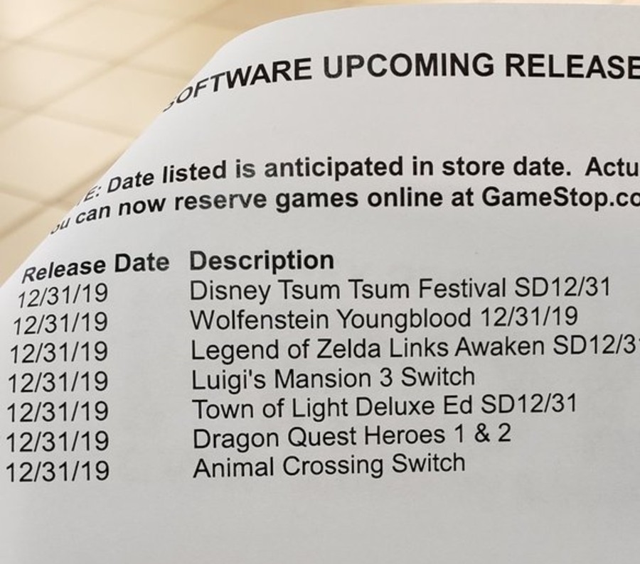 GameStop Listing