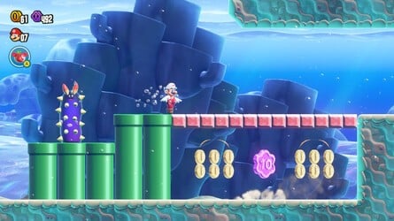 Super Mario Bros. Wonder Walkthrough: Petal Isles - Leaping Smackerel 2