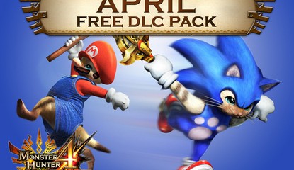 Monster Hunter 4 Ultimate April DLC Available Now, Featuring Sonic Palico Gear