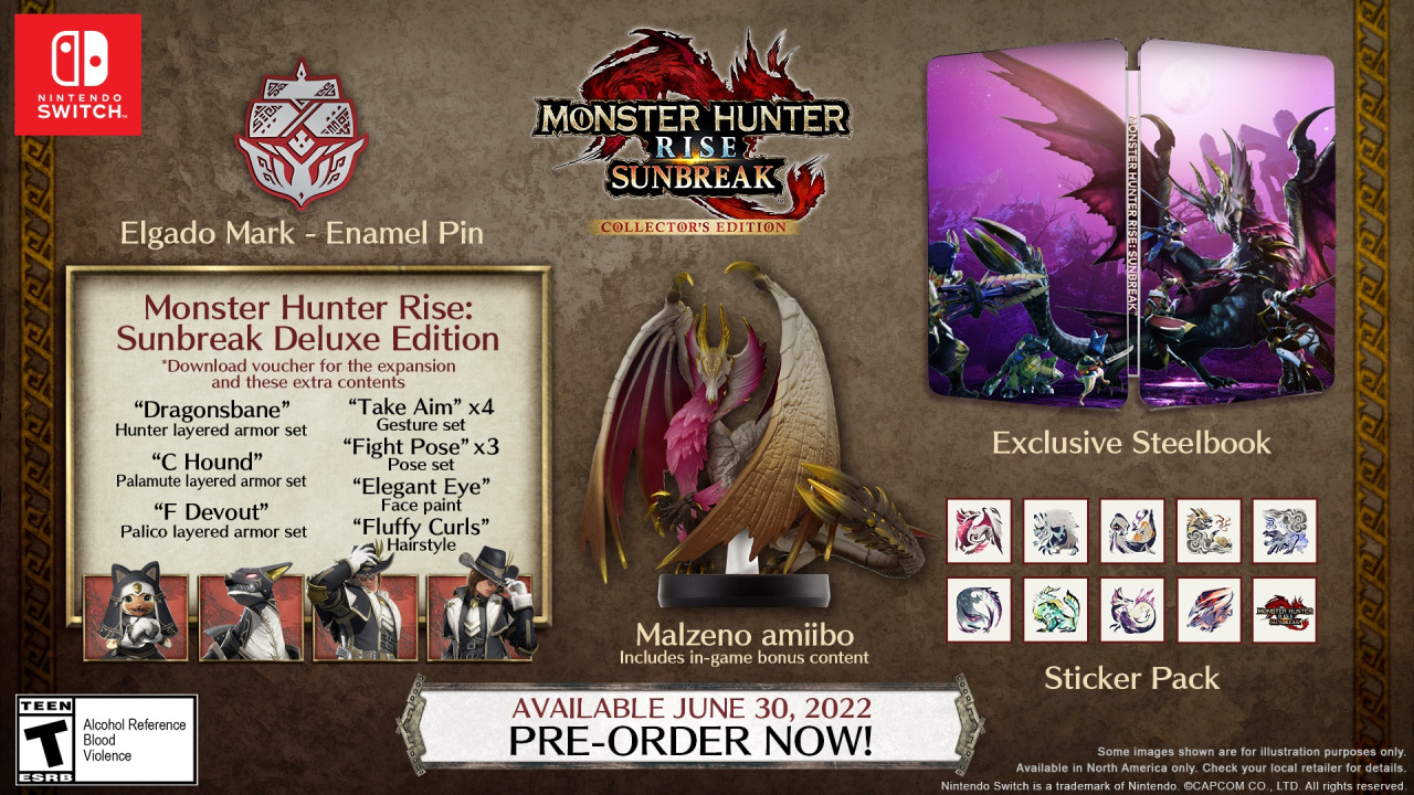 Capcom Unveils Monster Hunter | Pre-Orders Now Collector\'s Life America) Rise: Nintendo Live (North Sunbreak Edition