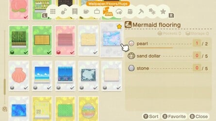 Mermaid flooring crafting recipe