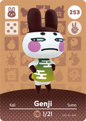 Genji amiibo card