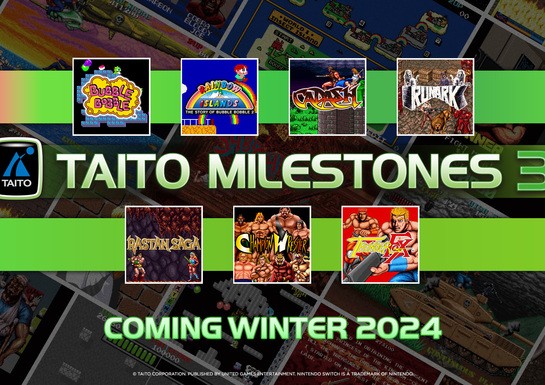 Taito Milestones 3 Launches On Switch Winter 2024, First Batch Of Games Revealed