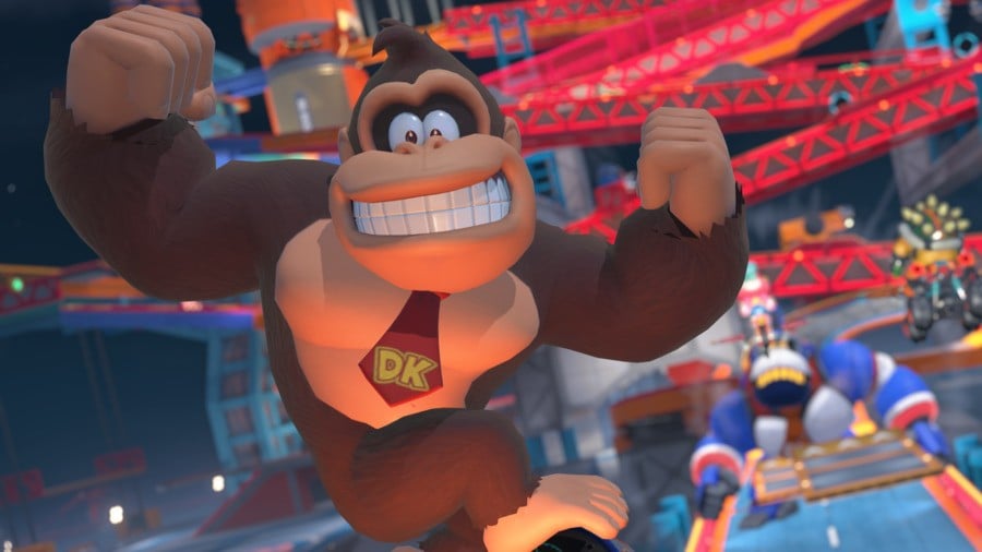 Donkey Kong in Mario Kart World DK Spaceport