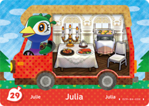Julia amiibo card