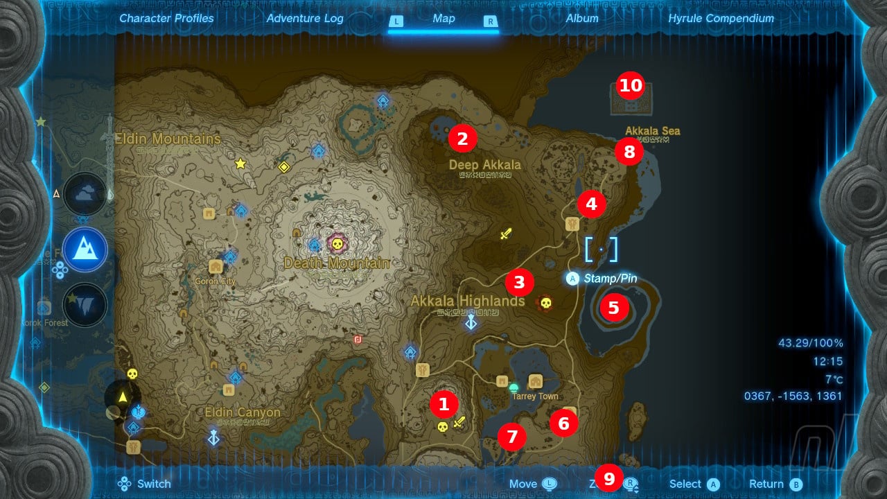 Zelda: Tears Of The Kingdom: All Shrine Locations And Maps 12