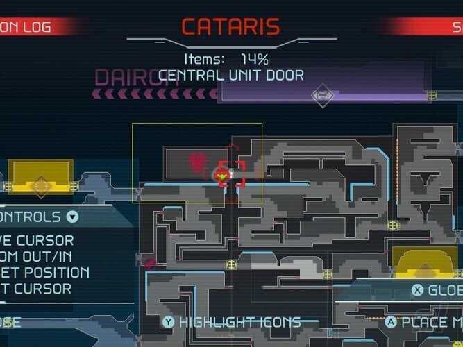 Metroid Dread Cataris Map 3