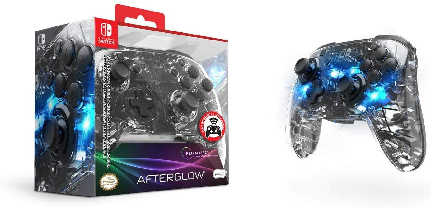 pdp afterglow deluxe  audio wired controller for nintendo switch