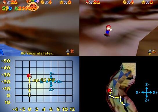 Super Mario 64 Expert Collects a Star in 0.5 'A' Button Presses