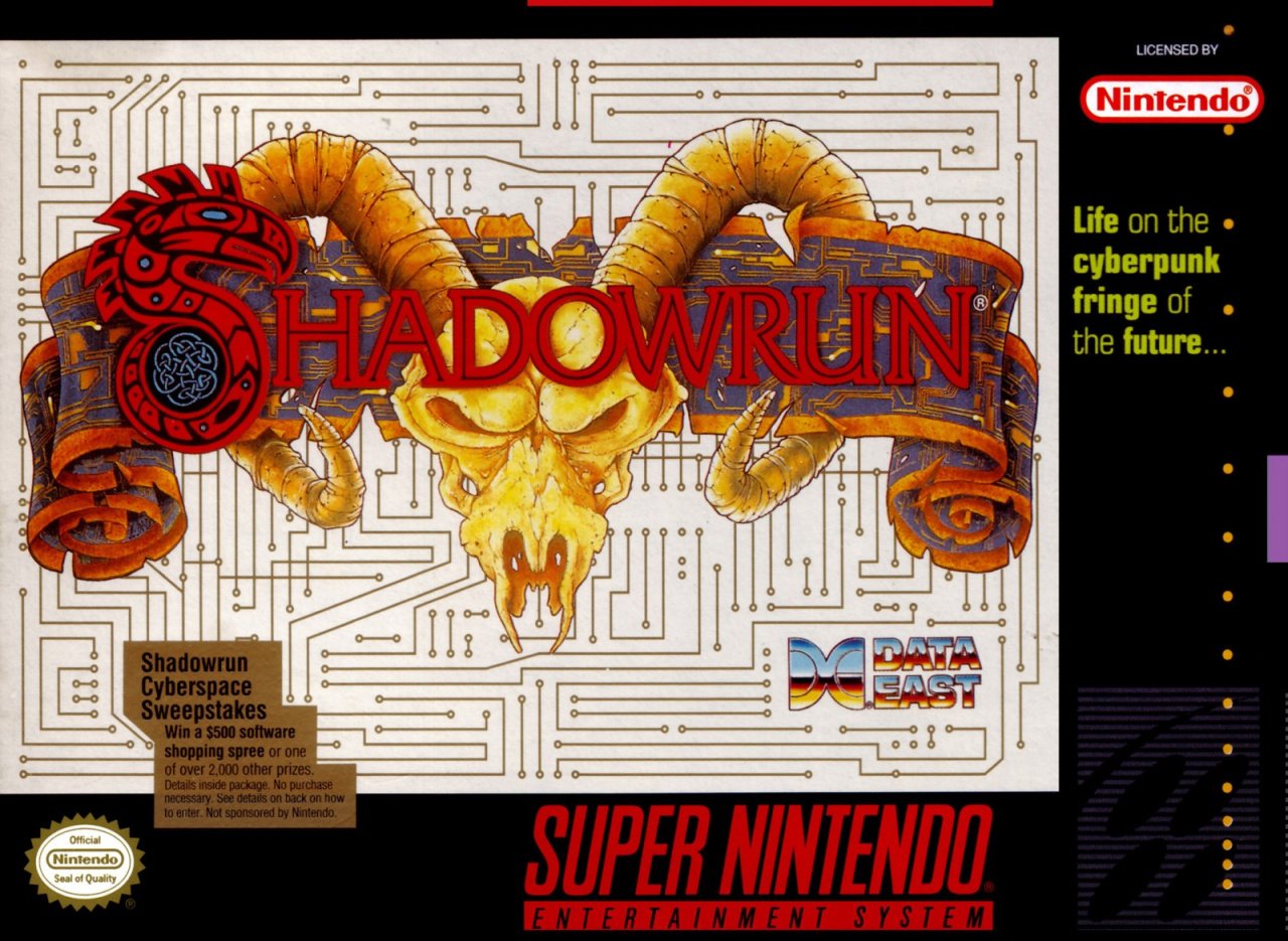 Cool Box Art on X: Shadowrun / SNES / Beam Software / 1993 https