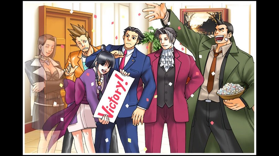 Death is very rarely the end in an Ace Attorney game, and also ghosts show up in photographs