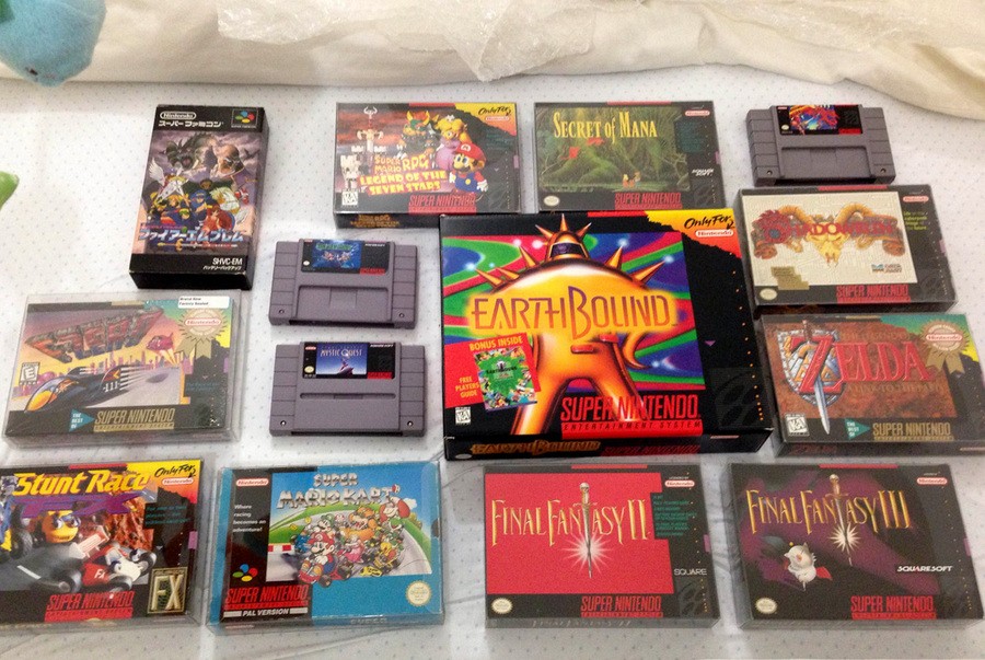 Tom's impressive collection of SNES beauties