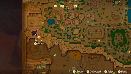 Gerudo Cliff Stamp Map