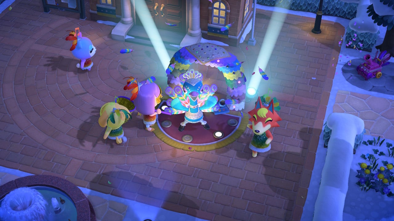 Animal Crossing New Horizons Festivale Pave Rainbow Feathers Reactions Clothing And All Festivale Items Nintendo Life