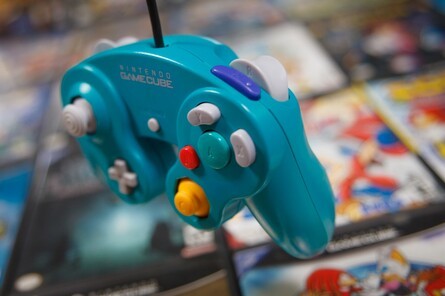 Gamecube Emerald Blue Controller