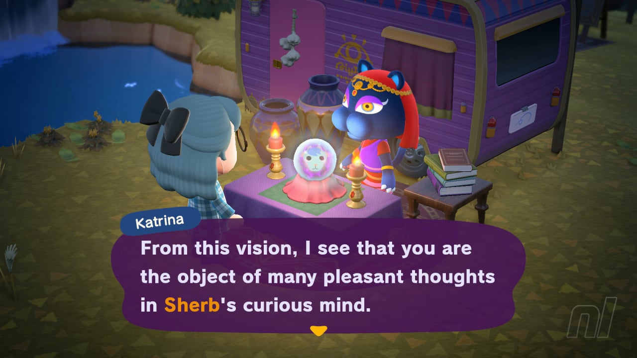 Animal Crossing Katrina - Good And Bad Luck Effects, Friendship Readings,  And How Fortunes Work In New Horizons | Nintendo Life