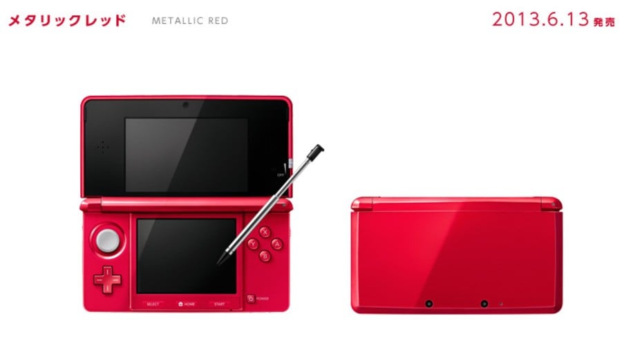 Nintendo Announces Metallic Red 3DS, Cobalt Blue And Misty Pink To