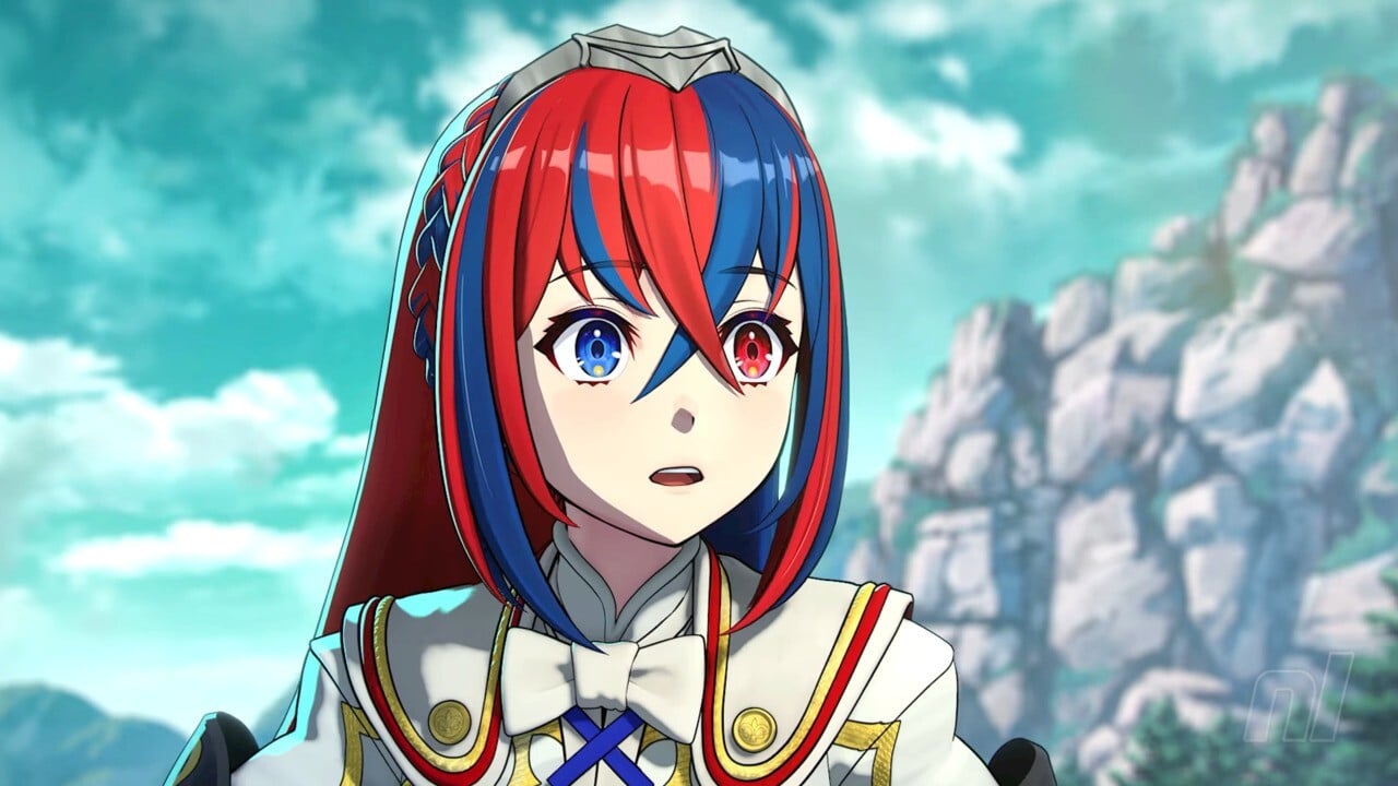 fire emblem girl with blue hair