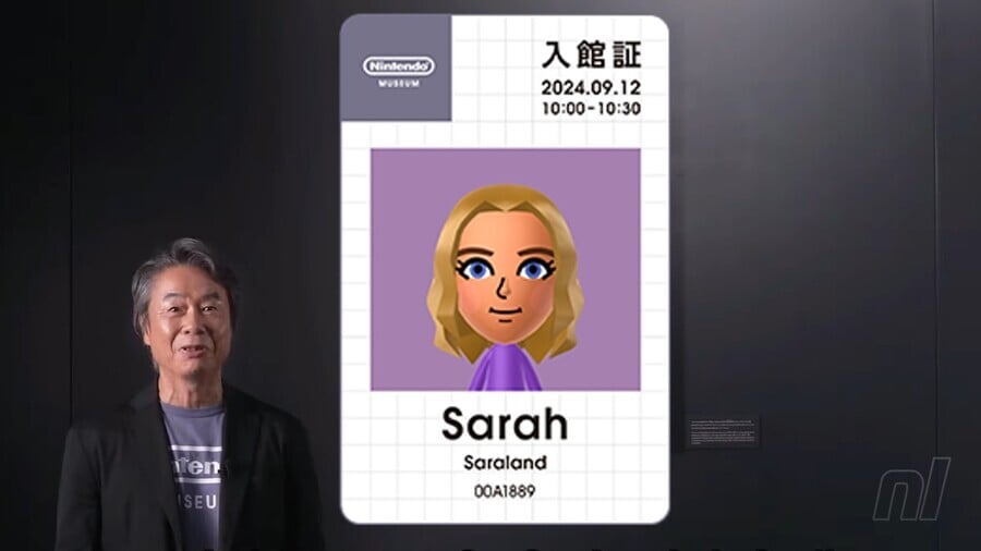 Nintendo Museum Mii-Ticket