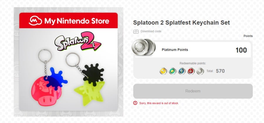 Splatfest Keychains Sold Out