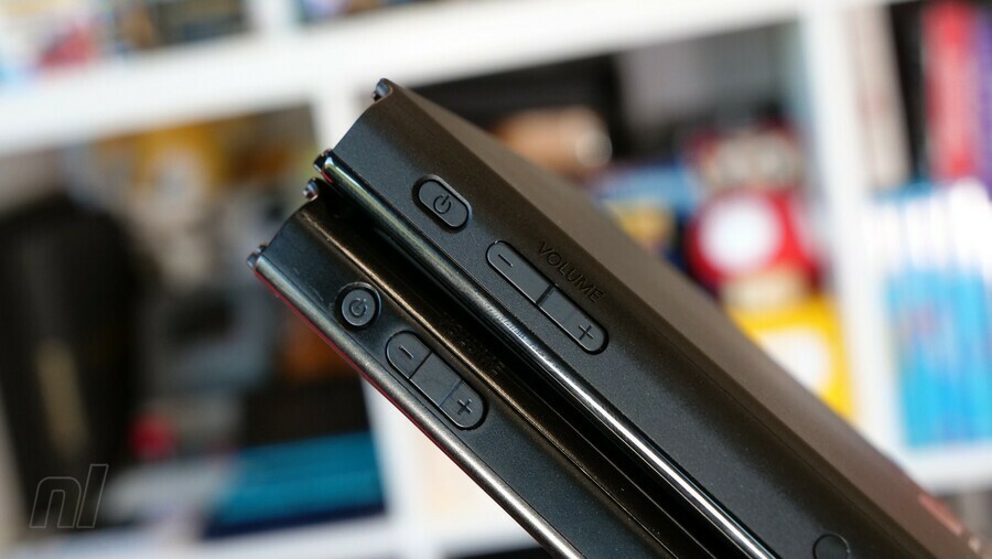 In the Switch OLED model, both the power button and volume rocker have been slightly redesigned.