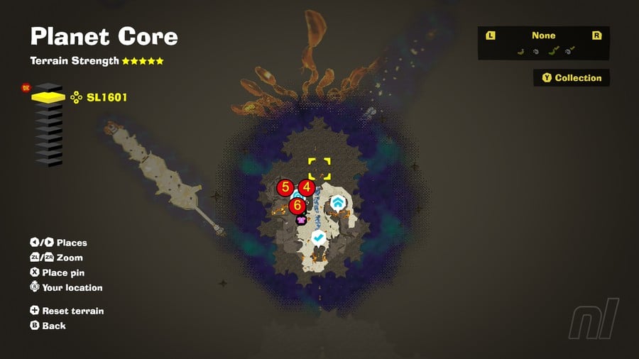 Planet Core Banandium Gems SL1601 Map