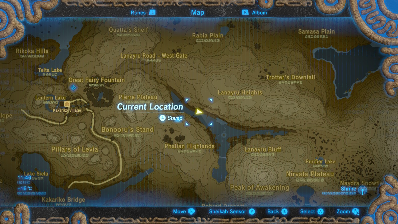 All Memory Locations in Zelda Breath of the Wild