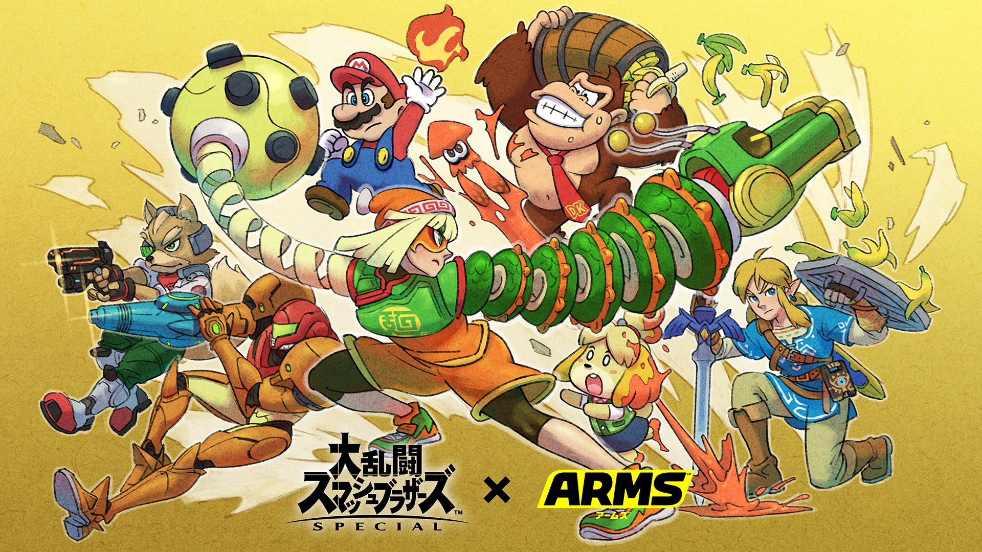 ARMS Dev Celebrates Min Min's Arrival In Smash Ultimate With Some New Artwork