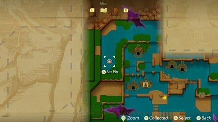 River Zora Village Stamp Map