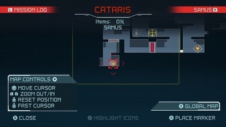 Metroid Dread Cataris Map 2