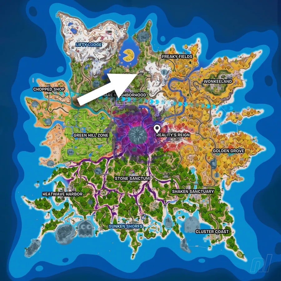 Freddy Fazbear's Pizzeria location in Fortnite
