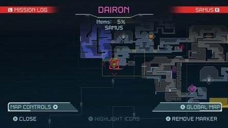 Metroid Dread Dairon Map