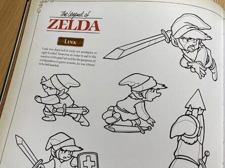 Some design materials as seen in Dark Horse's excellent Hyrule Historia.
