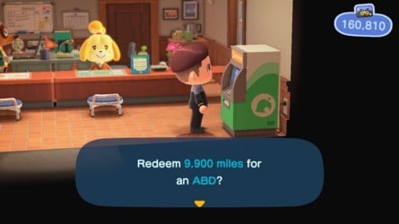 Animal Crossing New Horizons ABD Nook Miles Exchange